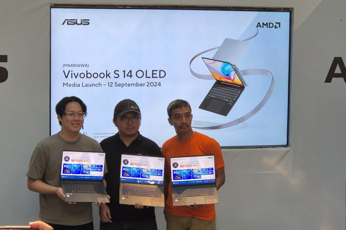 ASUS meluncuran laptop AI Baru, vivobook S 14 OLED dengan Processor AMD Ryzen 300 Series