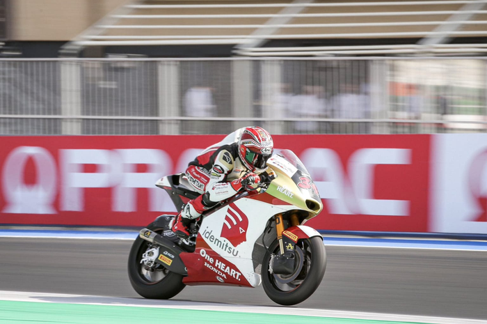 Pembalap Indonesia Mario Aji di Race Moto2 Emilia Romagna, Minggu (22/9/2024). 