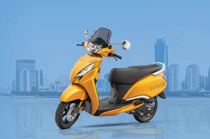 Foto ilustrasi motor baru TVS Callisto 125, segini cicilan termurah tipe ini.
