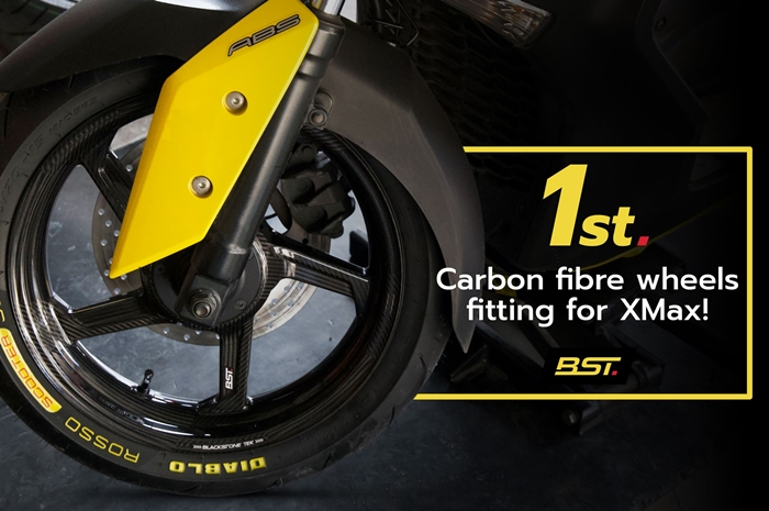Pelek karbon BST buat Yamaha XMAX