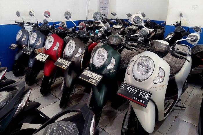 Honda Scoopy bekas di diler motor bekas PD BCM Motor Cikarang Selatang, Kabupaten Bekasi.