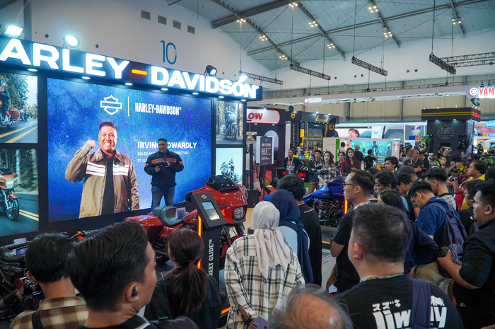 Pameran motor Harley-Davidson di IMOS 2024