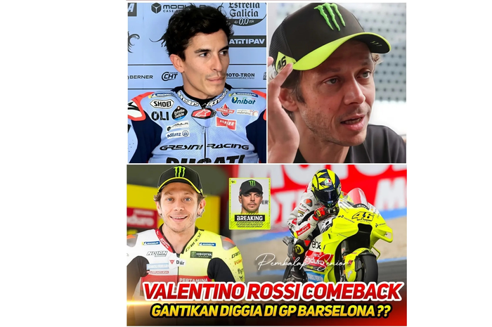Meme Valentino Rossi cameback ke MotoGP gantikan Digia naik Ducati GP23 duel lawan Marc Marquez