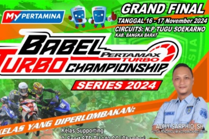 Event balap lokal bertajuk Babel Turbo Championship 2024.