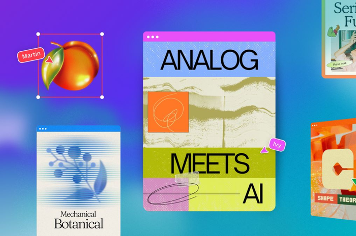 Canva mengungkap tren desain 2025: kombinasi desain analog yang meningkat dengan teknologi AI, menciptakan sinergi inovatif.