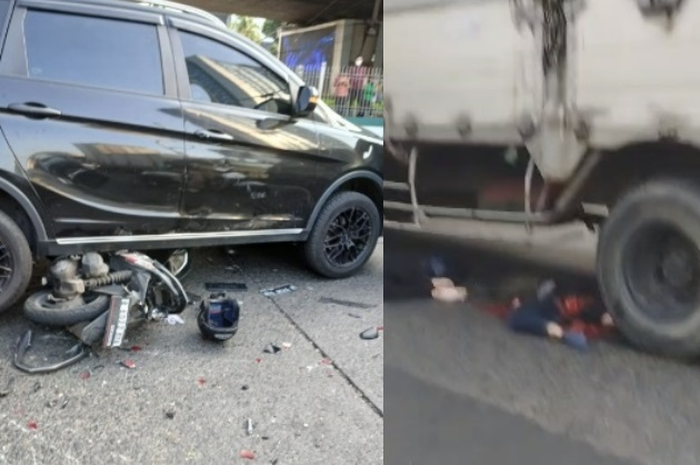 2 pemotor tewas usai terlindas truk rem blong di Slipi, Jakarta Barat pada Selasa (26/11/2024).   