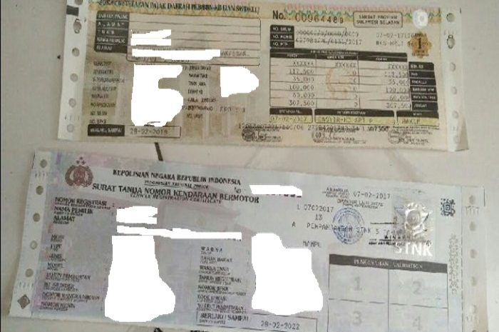 Foto ilustrasi STNK sebagai syarat bayar pajak motor, pemnutihan ada promo berupa diskon dan lainnya masih berlaku.