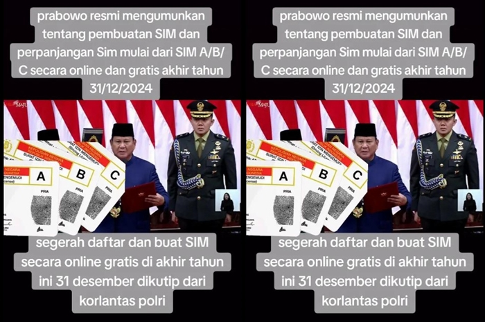 Informasi yang beredar mengenai bikin dan perpanjang SIM online gratis berlaku 31 Desember 2024 alias akhir tahun ini.