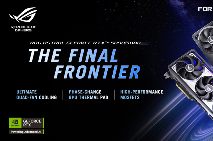 ASUS memperkenalkan sejumnlah line up baru GPU dengan basis Nvidia RTX 50 series