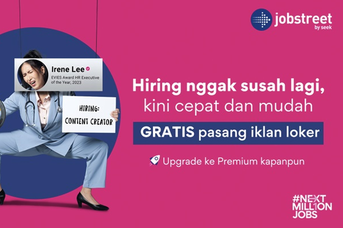 Jobstreet by SEEK meluncurkan kampanye demi mencapai 1 juta lowongan pekerjaan untuk Indonesia