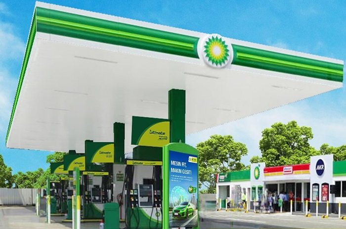 Foto ilustrasi SPBU BP. Harga bensin merek tersebut naik per 1 Februari 2025.