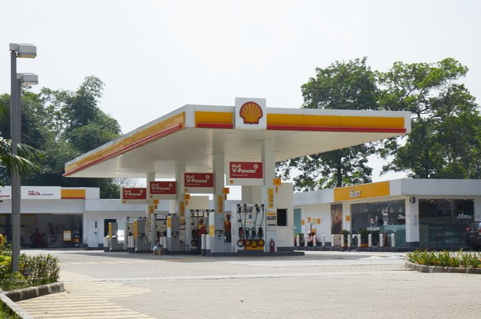Foto ilustrasi SPBU Shell, ada kabar gembira setelah stok BBM kosong.