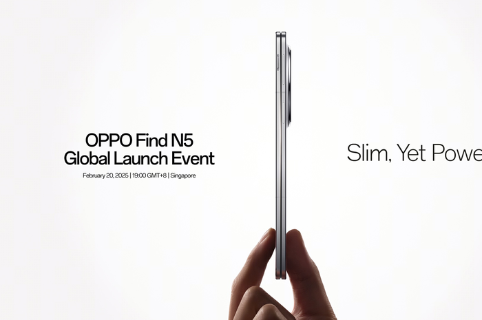 OPPO Find N5 akan meluncur secar global di singapura pada tanggal 20 februari 2025