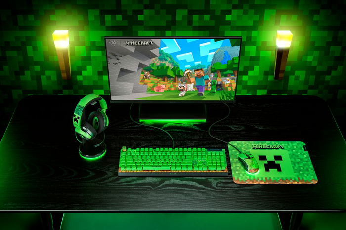 Razer telah bermitra dengan Mojang Studios untuk menghadirkan Razer | Minecraft Collection, koleksi aksesori gaming resmi yang dirancang khusus bagi penggemar Minecraft