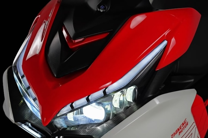 Tampang motor matic baru 2025 kembaran Yamaha Aerox.