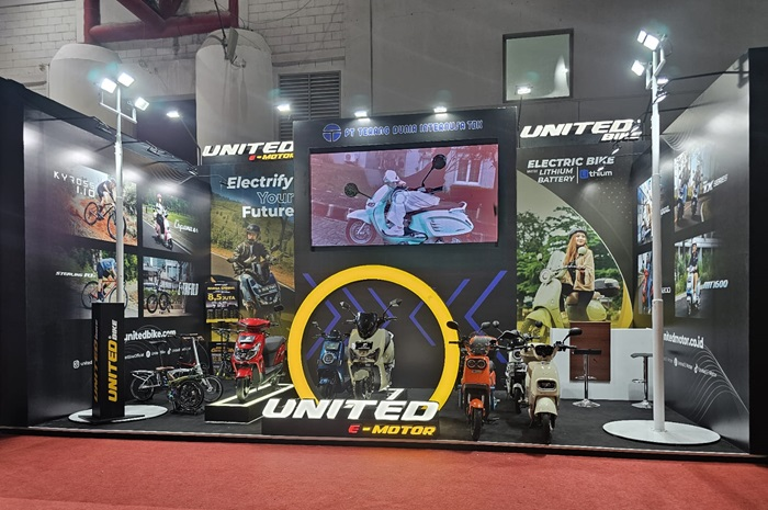 Foto ilustrasi motor listrik United yang mendapatkan promo di Jakarta Lebaran Fair 2025.