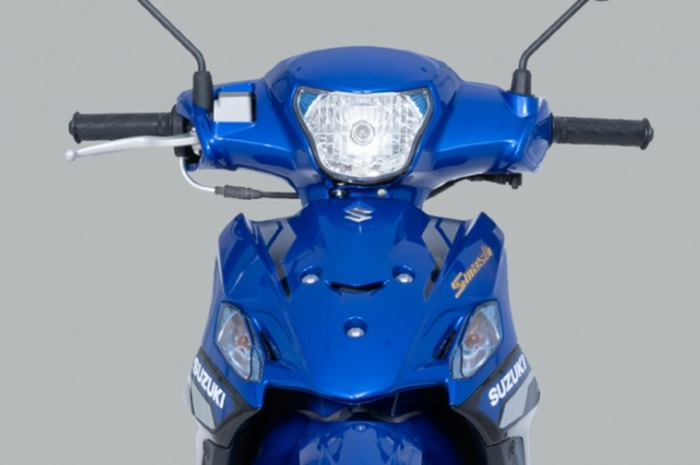 Bentuk depan motor baru Suzuki Smash 2025 juga saudara Burgman Street 125EX.