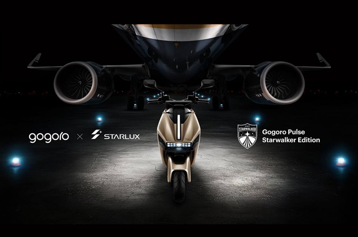 Gogoro Pulse Starwalker Edition, motor listrik baru kolaborasi dengan perusahaan penerbangan.