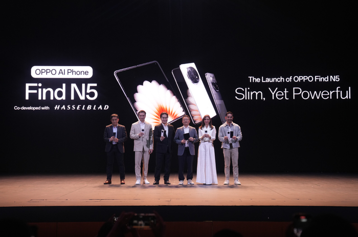 OPPO meluncurkan Find N5 di Indonesia sebagai smartphone lipat tertipis dunia. Desain tipis, fitur kerja adaptif, dan daya tahan tinggi jadi sorotan.