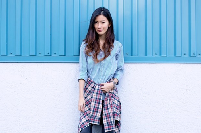 Tips Mix And Match Legging Dengan Atasan Denim