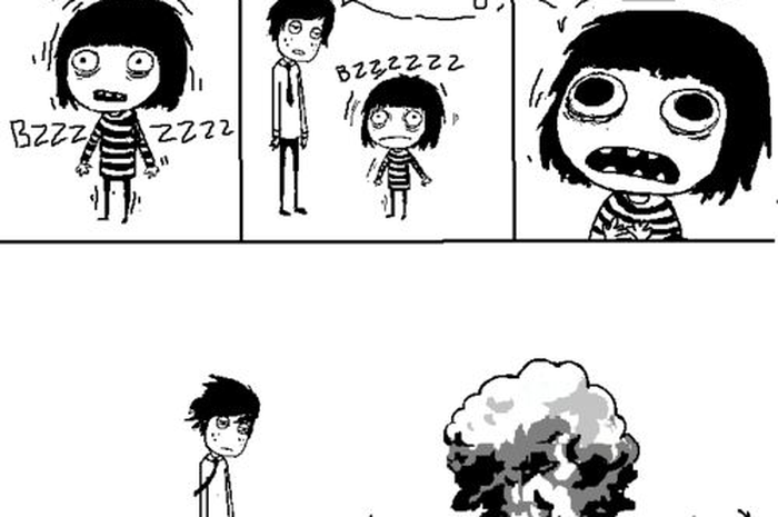 10 Ilustrasi yang Menggambarkan Cewek Introvert Jatuh Cinta