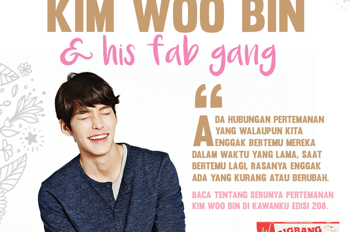 6 Fakta Seru Pertemanan Kim Woo Bin & Gengnya