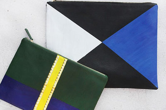 DIY: Color Block Clutch