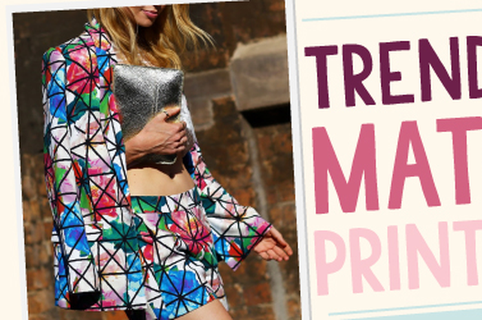 Trend To try: Matching Prints Outfit