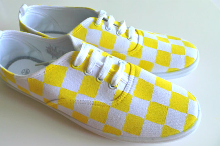 DIY: Checkerboard Shoes