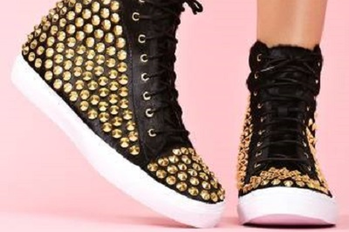 DIY: Studded Sneakers
