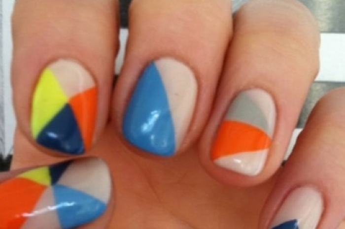 DIY: Color Block Nail Art