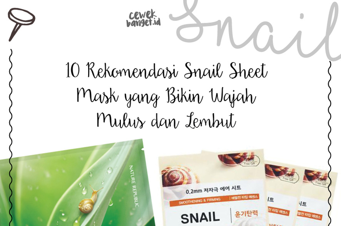 snails sheet mask