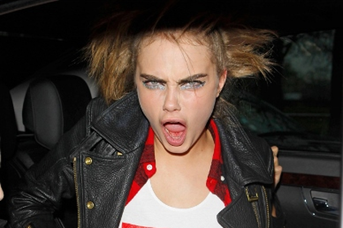 Cara Delevinge Funny Statement Tee