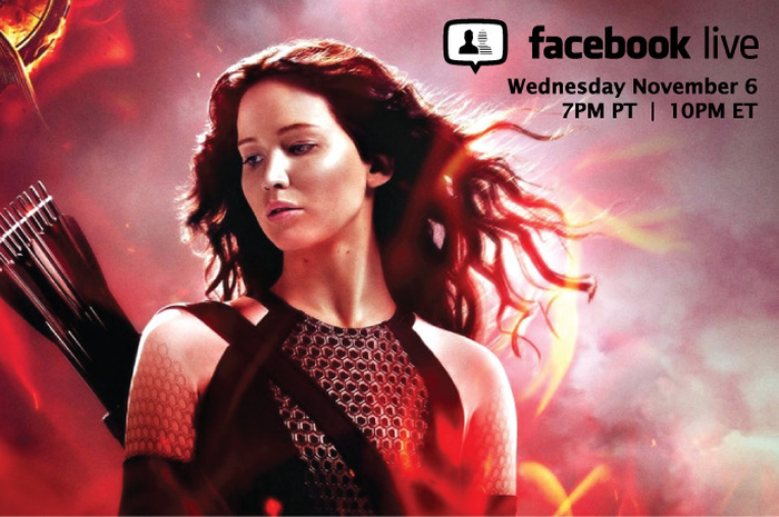 Facebook: Live Streaming Hunger Games Catching Fire