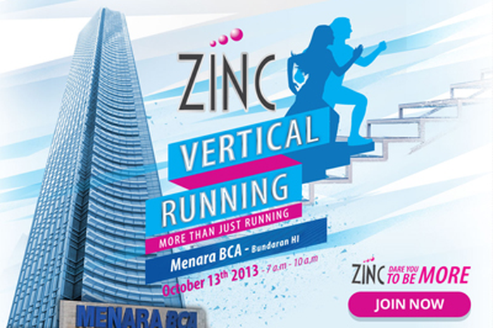 ZINC Vertical Running: Taklukan Gedung 56 Lantai