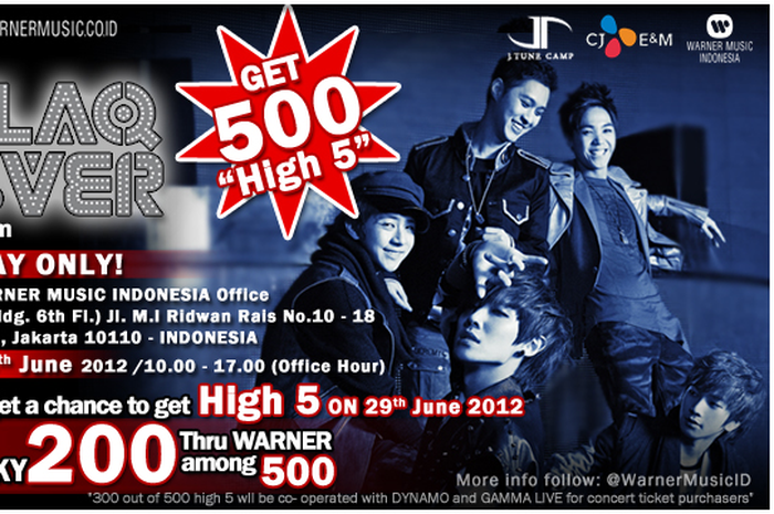 Hi5 with MBLAQ Contest Winner