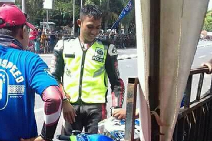 M. Hasan pembalap yang dilempar karung karena aksi tidak sportif