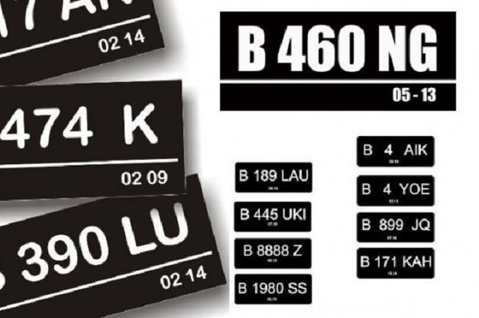 ilustrasi plat nomor