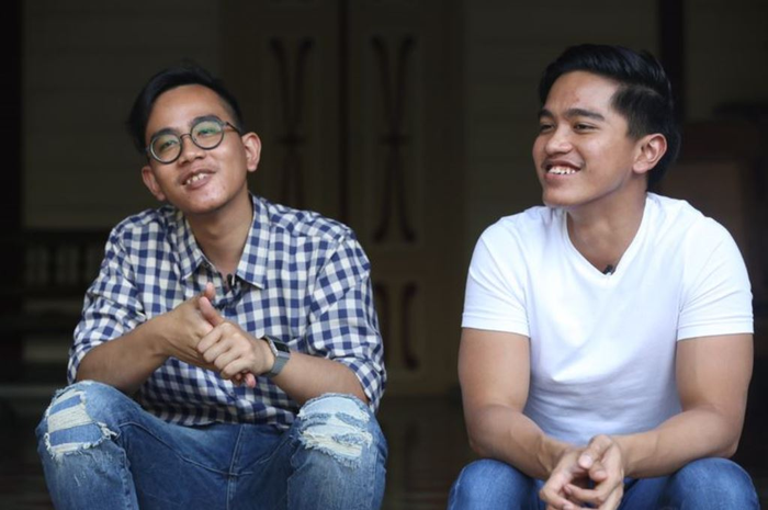 Gibran Rakabuming Raka dan Kaesang Pangarep, kedua anak presiden Jokowi