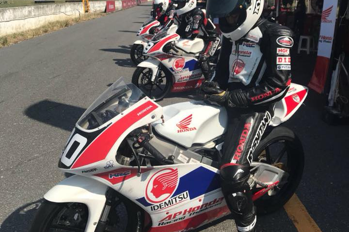 PT Astra Honda Motor mengirim 3 pembalap siswa Astra Honda Racing School ke ajang Thailand Talent Cu