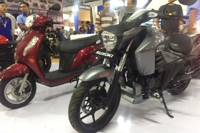 Suzuki Intruder dipamerkan pada gelaran Jakarta Fair Kemayoran 2018.