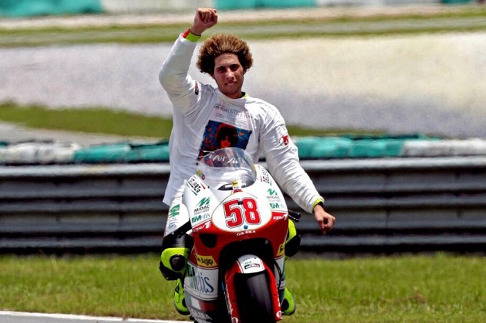 Mendiang pembalap MotoGP, Marco Simoncelli.