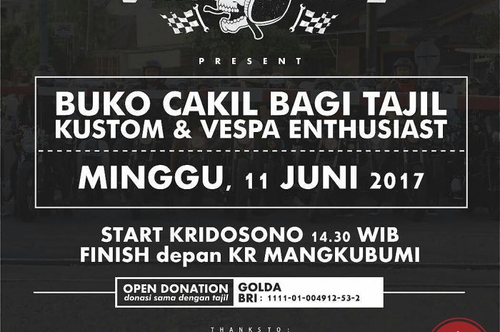 Besok Minggu di Jogja, Riding dan Nunggu Buka Bareng di Acara Buko Cakil

