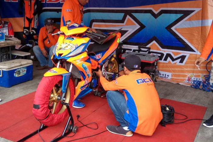  Setingan Motor Wahyu Widodo Dibikin Kering Menghadapi Race Kedua Underbone 150 cc

