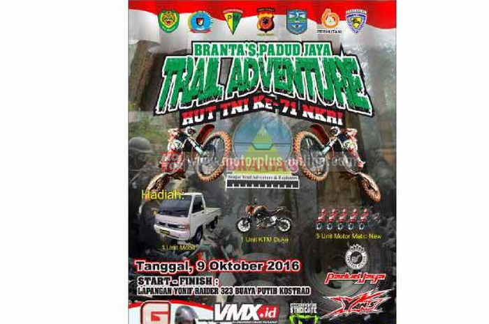 Bagi para adventurer persiapkan diri serta motornya. Karena akan digelar adventure di Banjar, Jawa Barat, dengan tema