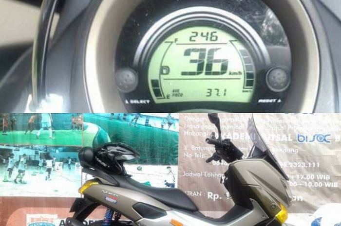 Yadi Arcadia pemilik Yamaha NMAX bore up 180 cc dan sudah menguji konsumsi bahan bakar motornya. Warga Sarijadi Bandung itu menggunakan paket bore up TDR dengan ukuran seher 62,5 mm