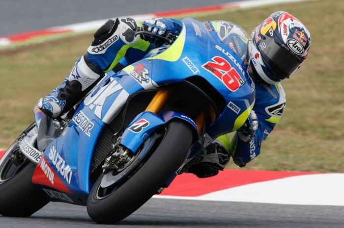 Suzuki dengan Maverick Vinales mengejutkan di sesi latihan resmi ketiga MotoGP Catalunya Spanyol hari ini (13/6). Hasil latihan resmi ke-3 MotoGP Catalunya Spanyol