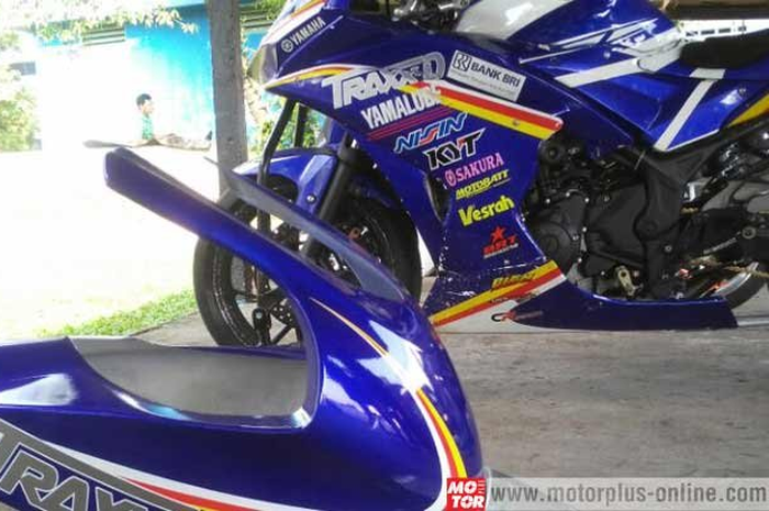 Tim Yamaha Tunggal Jaya Motor ( TJM) enggak melulu riset di mesin. Kali ini tim Yamaha TJM lebih fokus bermain di fairing dan airbox untuk dapat tampil maksimal di balap kejurnas IRS