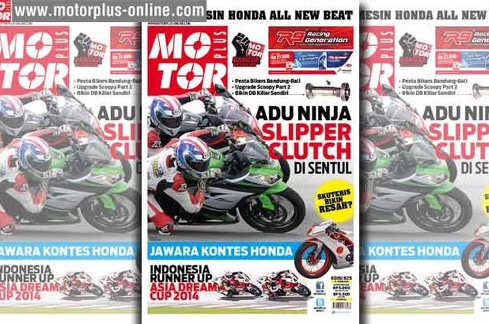 Dua minggu kebelakang, MOTOR Plus sudah membahas plus minus dan teknologi yang diusung Kawasaki New Ninja 250 Slipper Clutch. Di edisi 825 yang terbit 17-25 Desember, tabloid MOTOR Plus langsung mengadu New Ninja 250 dengan New Ninja 250 Slipper Clut