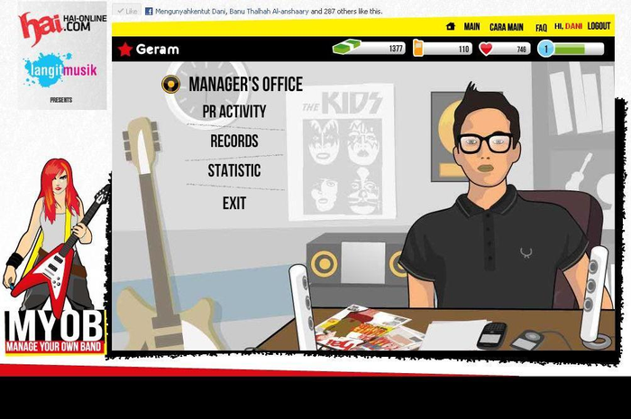 Daftar Pemenang Game Manage Your Own Band MYOB Periode April 2011